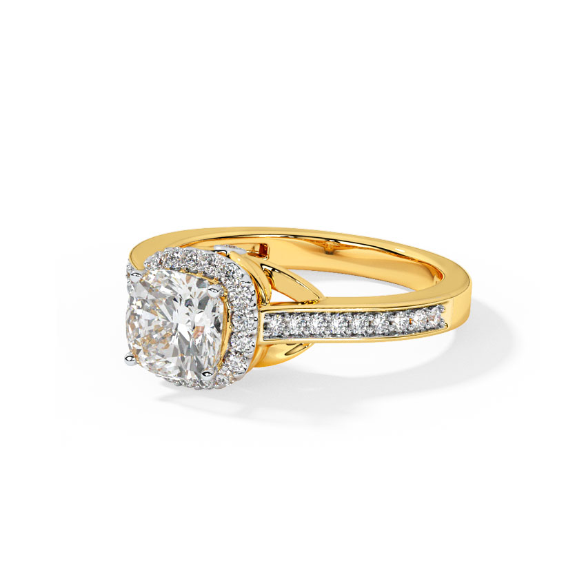 Queen of Diamonds Solitaire Ring