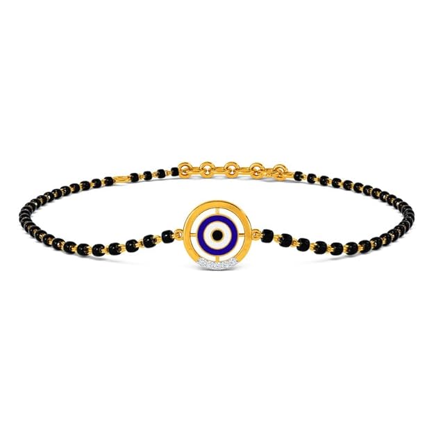 KISNA JEWELS 14KT|18KT BIS Hallmark Pure Gold EVIL EYE bracelets