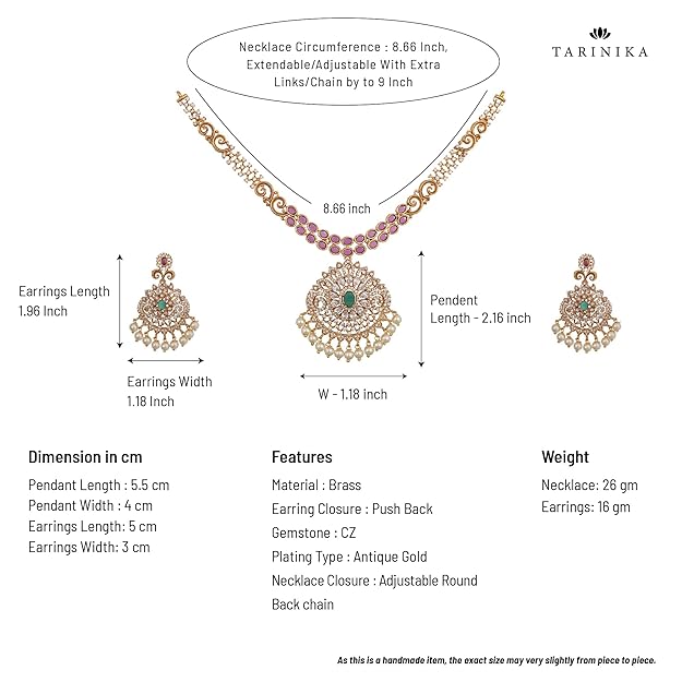 TARINIKA Antique Gold Plated