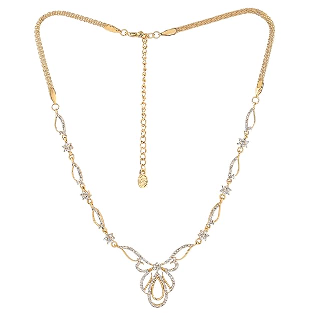 Estele Jewellery Sets for Women Gold Plated Bridal Necklace